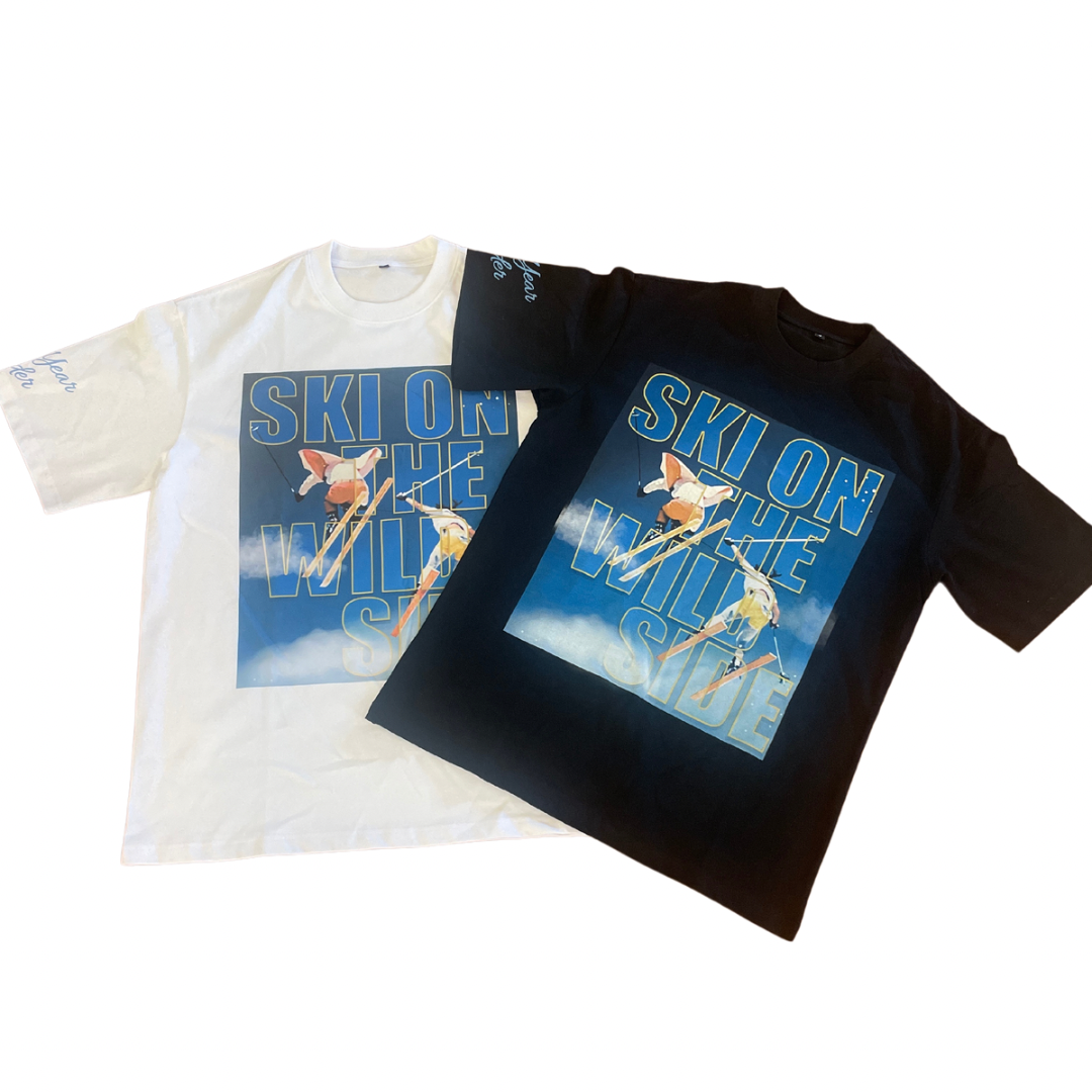 SKI ON THE WILD SIDE T-SHIRT (WHITE)