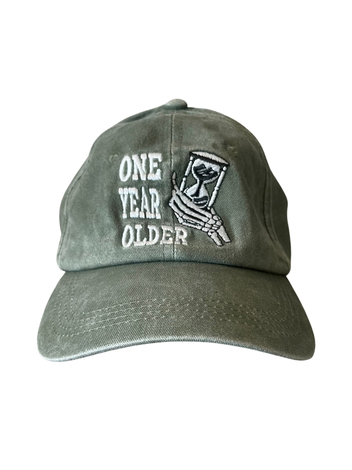 PREMIUM DAD HAT // ACID WASHED // VELCRO STRAP (GREEN)