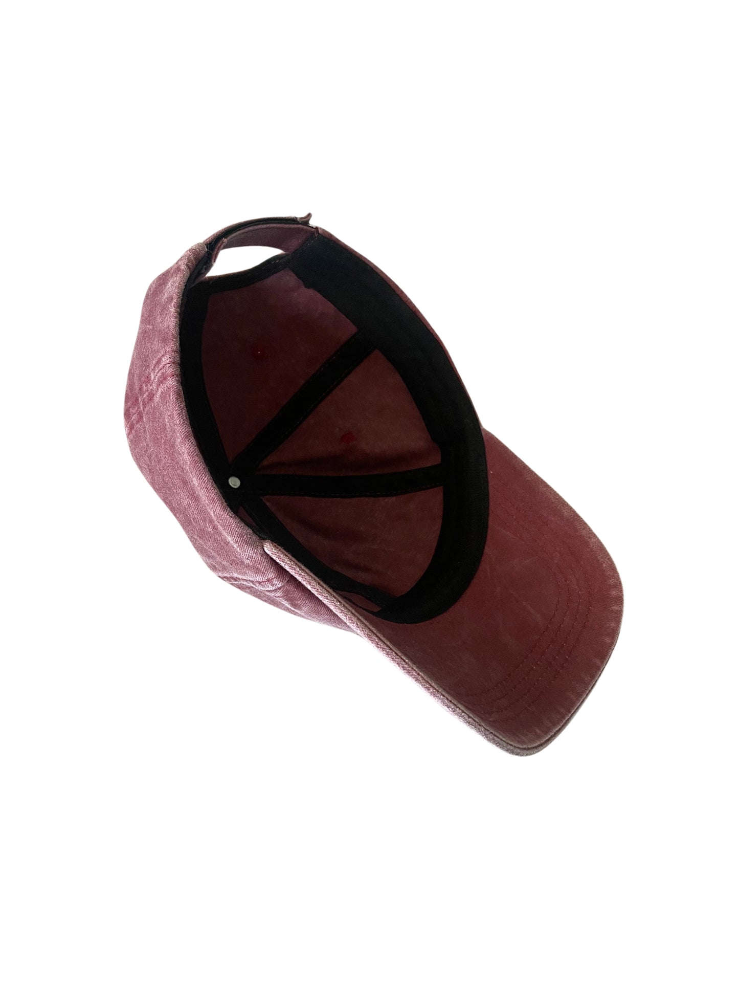 PREMIUM DAD HAT // ACID WASHED // VELCRO STRAP (RED WINE)